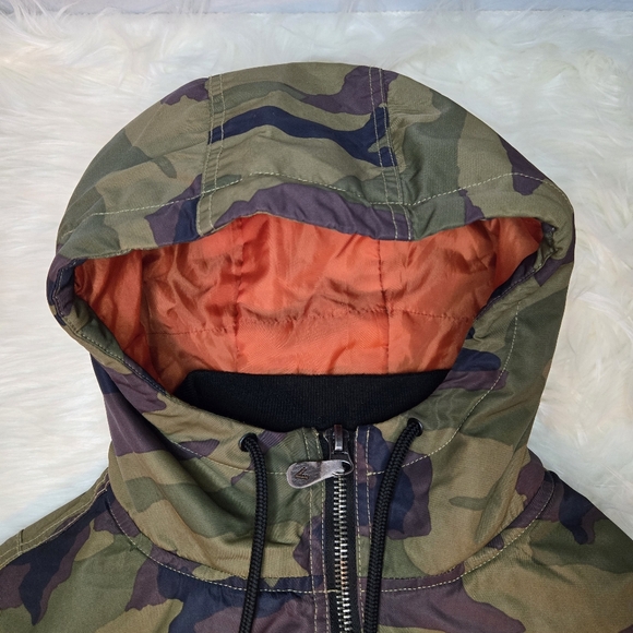 Vans Off The Wall Kilroy Hooded MTE Bomber Camo Jacket Mens size L - Picture 11 of 13